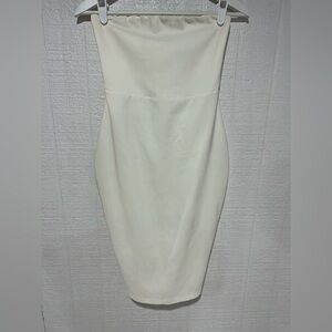 NWT Nookie Angelina Strapless midi Dress ivory size S